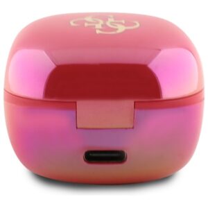 Guess Bluetooth ausinės GUTWSJ144ESF TWS + docking station fuschia Iridescent 4G Printed Logo - Image 4