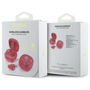 Guess Bluetooth ausinės GUTWSJ144ESF TWS + docking station fuschia Iridescent 4G Printed Logo - Image 6