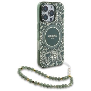 Guess GUHMP16XHCPOFPA Apple iPhone 16 Pro Max 6.9" green kietas dėklas IML Flowers Allover Electro Wit - Image 3