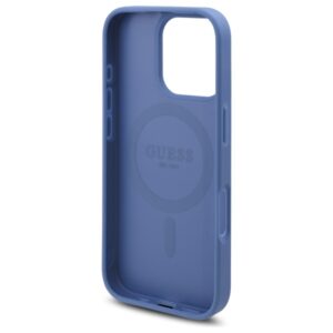 Guess GUHMP16LP4ROPEMCB Apple iPhone 16 Pro 6.3" blue kietas dėklas 4G Flowers Print MagSafe - Image 7