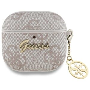 Guess GUA4G4GSMP AirPods 4 dėklas rožinės spalvos 4G Charm Collection - Image 1