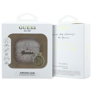 Guess GUA4G4GSMP AirPods 4 dėklas rožinės spalvos 4G Charm Collection - Image 3