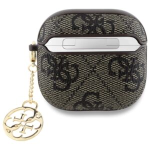 Guess GUA4G4GSMW AirPods 4 dėklas rudos spalvos 4G Charm Collection - Image 2