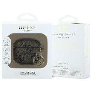 Guess GUA4G4GSMW AirPods 4 dėklas rudos spalvos 4G Charm Collection - Image 3