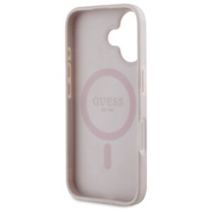 Guess GUHMP16SP4ROPEMCP Apple iPhone 16 6.1" rožinės spalvos kietas dėklas 4G Flowers Print MagSafe - Image 7