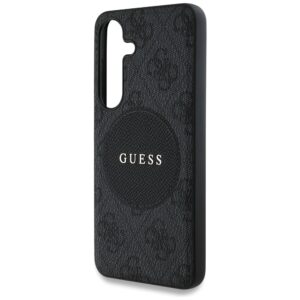 Dėklas Guess 4G Round Patch Classic Logo MagSafe to Samsung Galaxy S25 juodos spalvos - Image 6