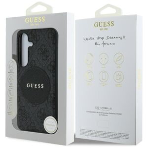 Dėklas Guess 4G Round Patch Classic Logo MagSafe to Samsung Galaxy S25 juodos spalvos - Image 8