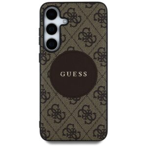 Dėklas Guess 4G Round Patch Classic Logo MagSafe Samsung Galaxy S25+ rudos spalvos - Image 3