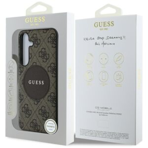 Dėklas Guess 4G Round Patch Classic Logo MagSafe Samsung Galaxy S25+ rudos spalvos - Image 8