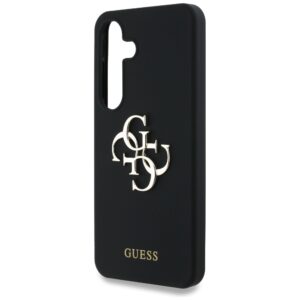 Dėklas Guess Silicone Big 4G Logo Bottom Script Samsung Galaxy S25 juodos spalvos - Image 6