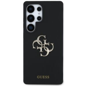 Dėklas Guess Silicone Big 4G Logo Bottom Script Samsung Galaxy S25 Ultra juodos spalvos - Image 3