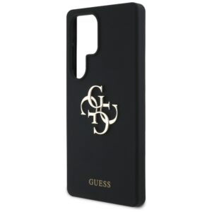 Dėklas Guess Silicone Big 4G Logo Bottom Script Samsung Galaxy S25 Ultra juodos spalvos - Image 6