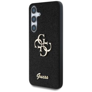 Dėklas Guess Fixed Glitter Big 4G Metal Logo to Samsung Galaxy S25+ juodos spalvos - Image 2