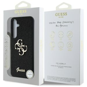 Dėklas Guess Fixed Glitter Big 4G Metal Logo to Samsung Galaxy S25+ juodos spalvos - Image 8