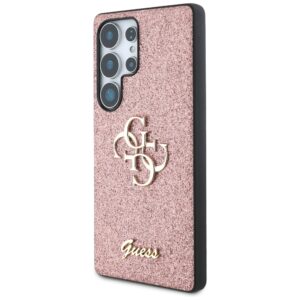Dėklas Guess Fixed Glitter Big 4G Metal Logo Samsung Galaxy S25 Ultra rožinės spalvos - Image 2