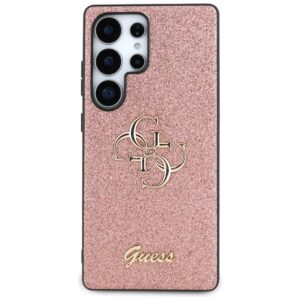 Dėklas Guess Fixed Glitter Big 4G Metal Logo Samsung Galaxy S25 Ultra rožinės spalvos - Image 3