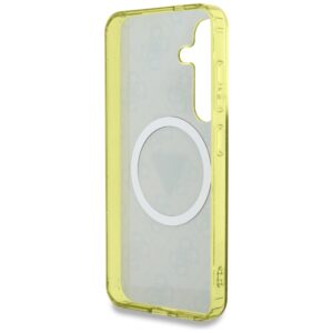 Dėklas Guess 4G Glitter Triangle Buttons MagSafe Samsung Galaxy S25 rudos spalvos - Image 7