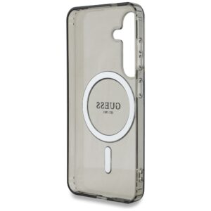 Dėklas Guess Glitter Circle Classic Logo MagSafe Samsung Galaxy S25 juodos spalvos - Image 7
