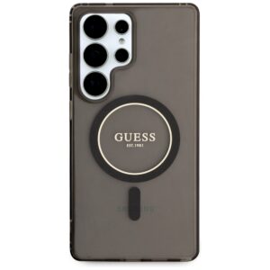 Dėklas Guess Glitter Circle Classic Logo MagSafe Samsung Galaxy S25 Ultra juodos spalvos - Image 3