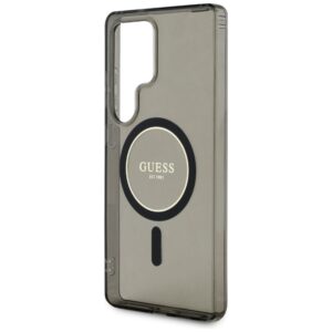 Dėklas Guess Glitter Circle Classic Logo MagSafe Samsung Galaxy S25 Ultra juodos spalvos - Image 6