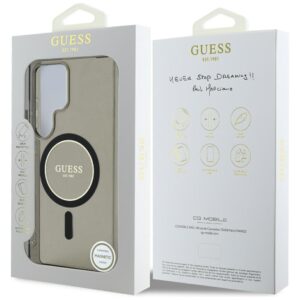 Dėklas Guess Glitter Circle Classic Logo MagSafe Samsung Galaxy S25 Ultra juodos spalvos - Image 8