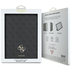Guess GUFC11PM24PS4SGK Apple iPad Pro 11" 2024 juodos spalvos Magnetic 4G Big Logo - Image 6
