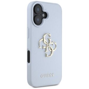 Dėklas Guess Grained Big 4G Logo Small Classic Logo Apple iPhone 16 blue - Image 4