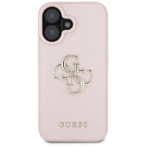 Dėklas Guess Grained Big 4G Logo Small Classic Logo Apple iPhone 16 rožinės spalvos - Image 3