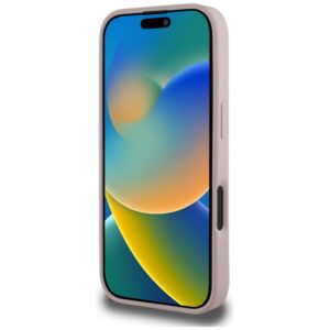 Dėklas Guess Grained Big 4G Logo Small Classic Logo Apple iPhone 16 Pro rožinės spalvos - Image 5