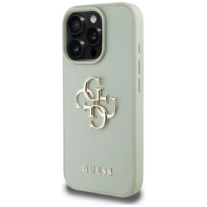 Dėklas Guess Grained Big 4G Logo Small Classic Logo Apple iPhone 16 Pro Max green - Image 2