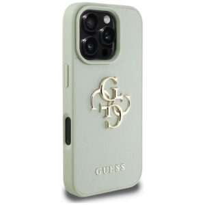 Dėklas Guess Grained Big 4G Logo Small Classic Logo Apple iPhone 16 Pro Max green - Image 4