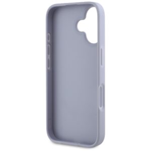 Dėklas Guess Hot Stamp 4G Pattern Triangle Metal Logo Apple iPhone 16 violetinės spalvos - Image 7
