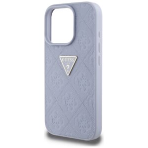Dėklas Guess Hot Stamp 4G Pattern Triangle Metal Logo Apple iPhone 16 Pro violetinės spalvos - Image 6