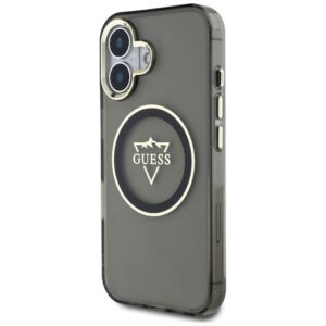 Dėklas Guess IML Metal Mountain Logo MagSafe Apple iPhone 16 juodos spalvos - Image 2