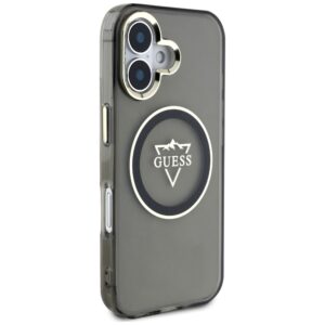 Dėklas Guess IML Metal Mountain Logo MagSafe Apple iPhone 16 juodos spalvos - Image 4