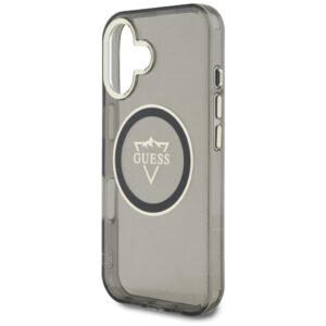 Dėklas Guess IML Metal Mountain Logo MagSafe Apple iPhone 16 juodos spalvos - Image 6