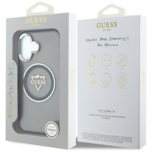 Dėklas Guess IML Metal Mountain Logo MagSafe Apple iPhone 16 juodos spalvos - Image 8