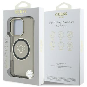 Dėklas Guess IML Metal Mountain Logo MagSafe Apple iPhone 16 Pro juodos spalvos - Image 8