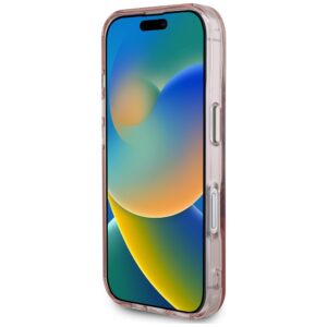 Dėklas Guess IML Metal Mountain Logo MagSafe Apple iPhone 16 rožinės spalvos - Image 5