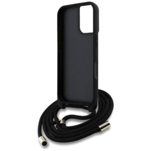 Dėklas Guess 4G Big Logo Cord Stap Crossbody Apple iPhone 16 Plus rudos spalvos - Image 6