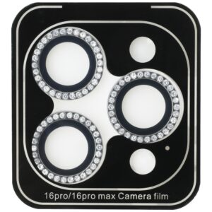 Set 2-in-1 Guess BP Rhinestone screen and camera lens glass skirtas Apple iPhone 16 Pro Max silver - Image 2