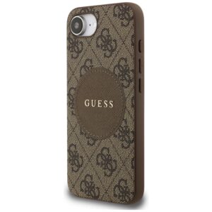 Dėklas Guess 4G Circle Classic Logo MagSafe Apple iPhone 16e / 17e rudos spalvos - Image 2