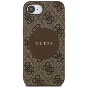 Dėklas Guess 4G Circle Classic Logo MagSafe Apple iPhone 16e / 17e rudos spalvos - Image 3