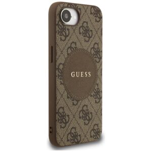 Dėklas Guess 4G Circle Classic Logo MagSafe Apple iPhone 16e / 17e rudos spalvos - Image 4