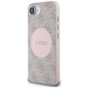Dėklas Guess 4G Circle Classic Logo MagSafe Apple iPhone 16e / 17e rožinės spalvos - Image 2
