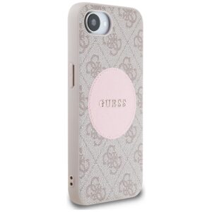 Dėklas Guess 4G Circle Classic Logo MagSafe Apple iPhone 16e / 17e rožinės spalvos - Image 4