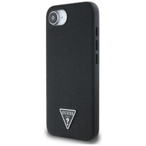 Dėklas Guess Grained Triangle MagSafe Apple iPhone 16e / 17e juodos spalvos - Image 2