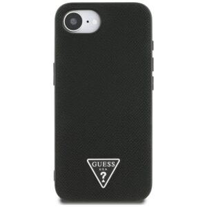 Dėklas Guess Grained Triangle MagSafe Apple iPhone 16e / 17e juodos spalvos - Image 3