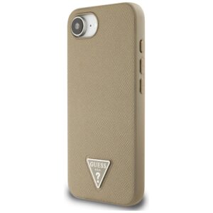 Dėklas Guess Grained Triangle MagSafe Apple iPhone 16e / 17e rudos spalvos - Image 2