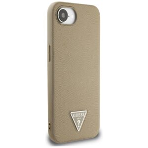 Dėklas Guess Grained Triangle MagSafe Apple iPhone 16e / 17e rudos spalvos - Image 4